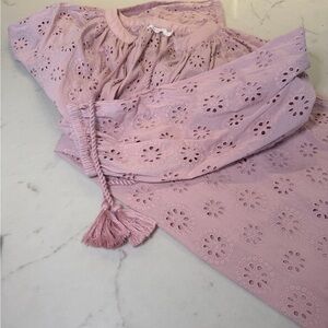 Mersea Pink Daisy Eyelet Coverup